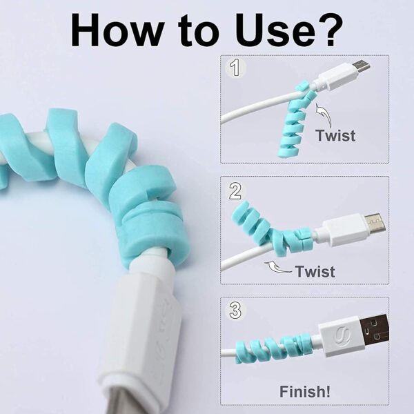 Spiral Charger Spring Cable & Wire Protector - Image 7