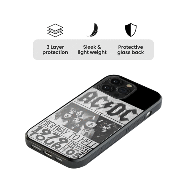 AC X DC Spotify Glass Phone Case - Image 4