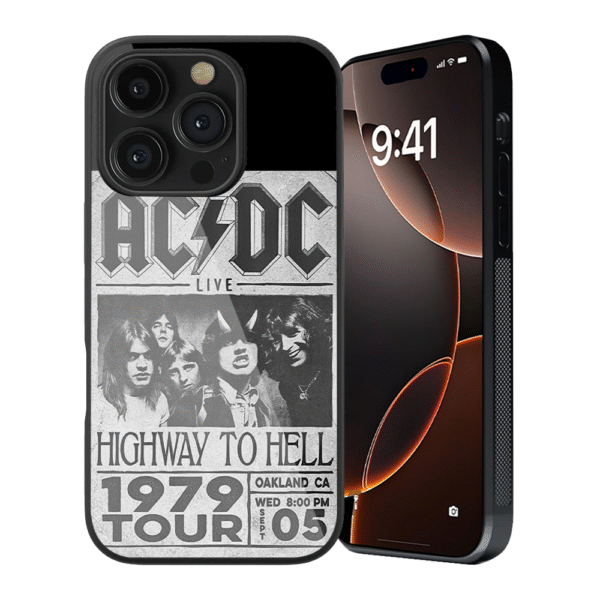 AC X DC Spotify Glass Phone Case - Image 2