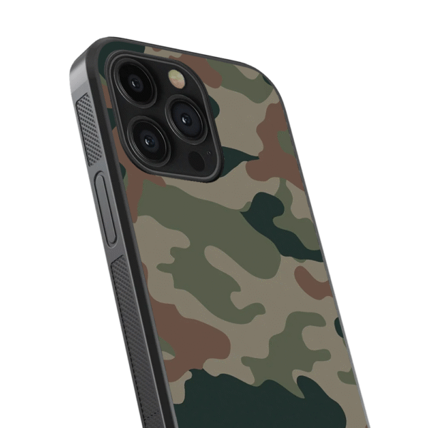 Camouflage Glass Phone Case - Image 2