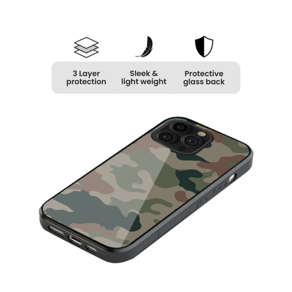 Camouflage Glass Phone Case - Image 3