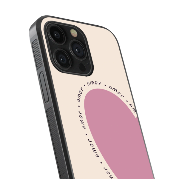 Amor Designer Glass Phone Case - Image 2