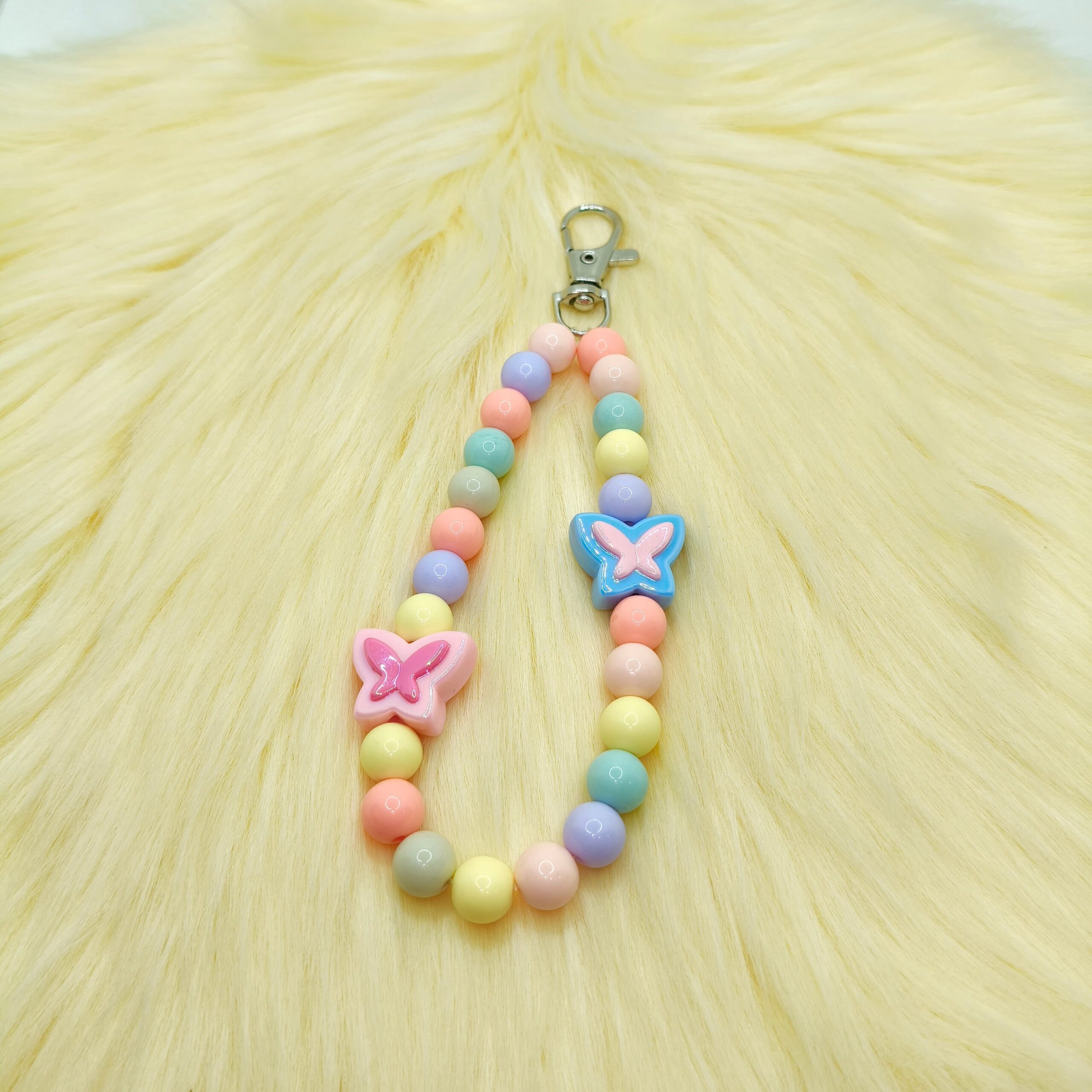 Pastel Butterfly Phone Hook Chain Charm