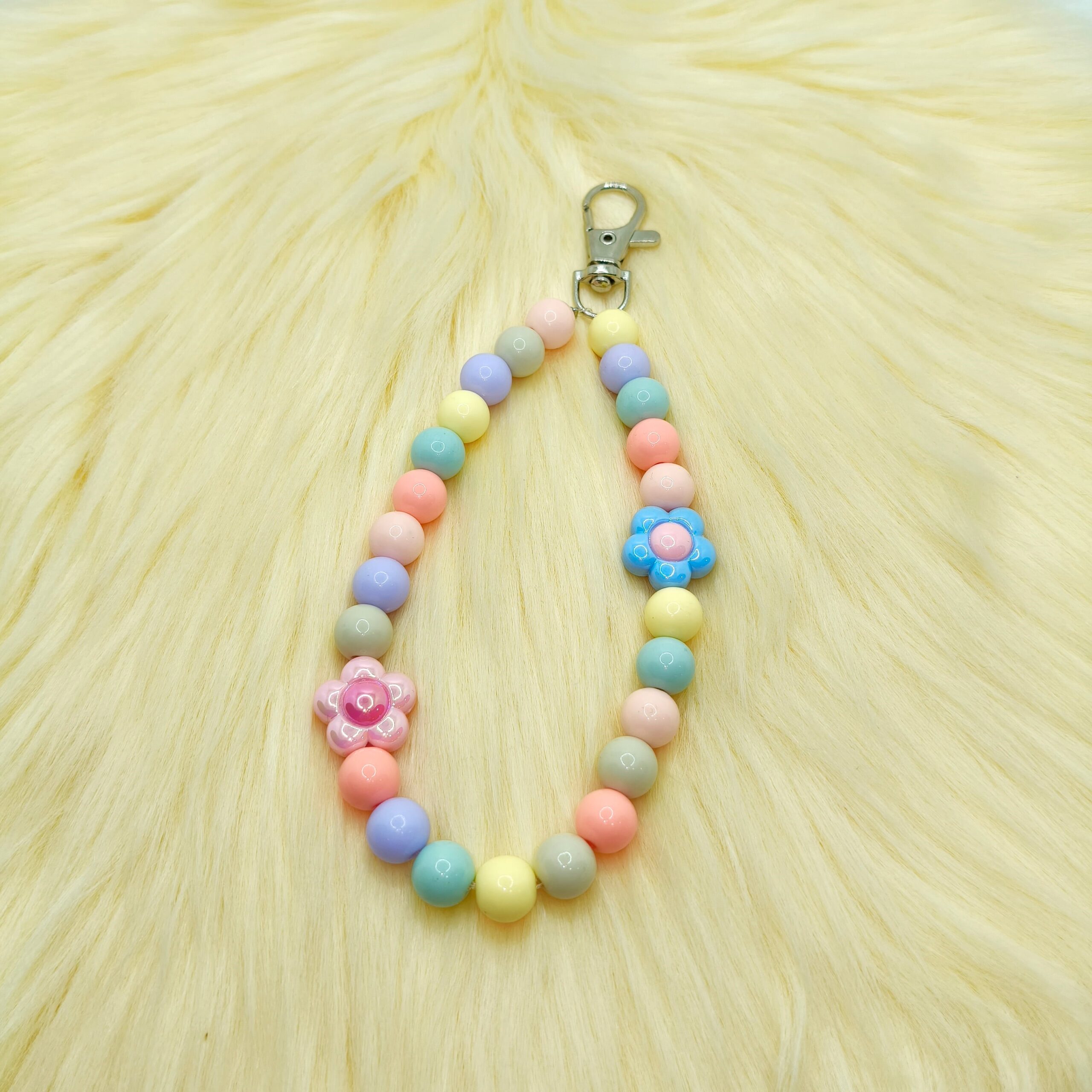 Pastel Flower Phone Hook Chain Charm