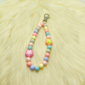 Pastel Floral Phone Hook Chain Charm