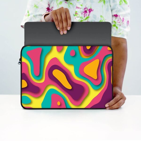 Jazzy Pop Print Laptop Sleeve - Image 4