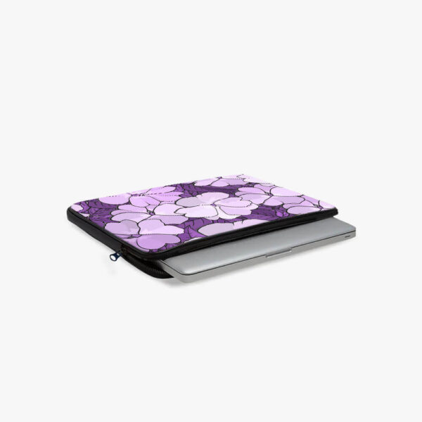 Lilac Blossom Print Laptop Sleeve - Image 2