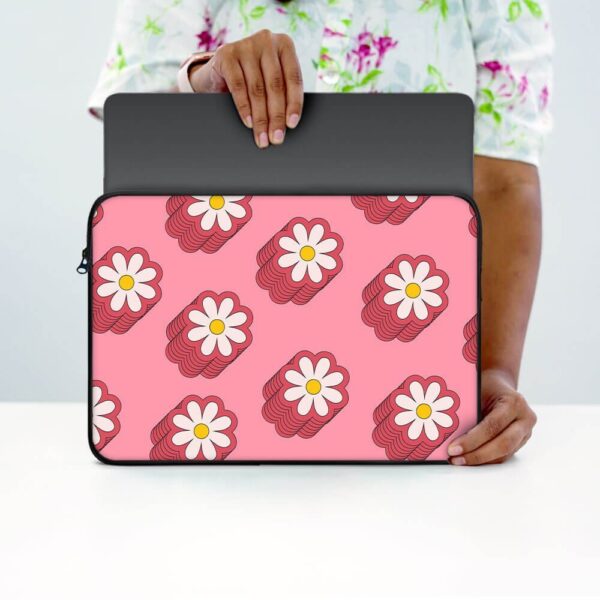 Floral Delight Print Laptop Sleeve - Image 4
