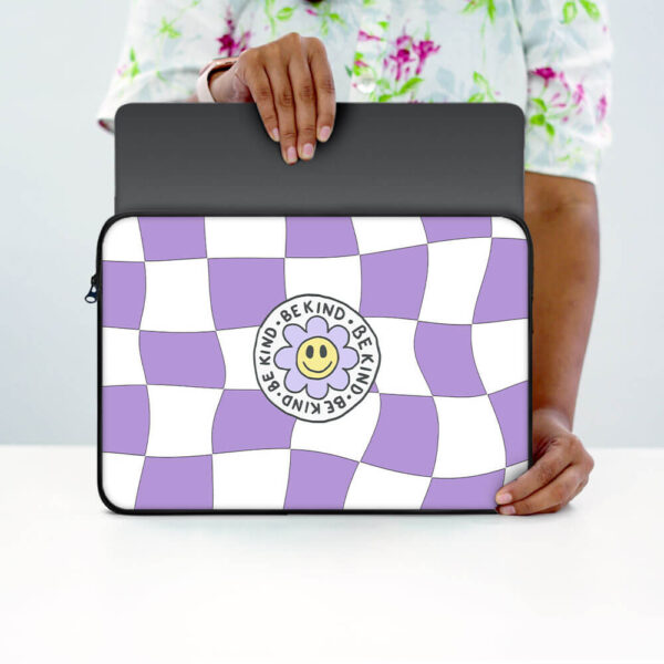 Be Kind Funky Print Laptop Sleeve - Image 4