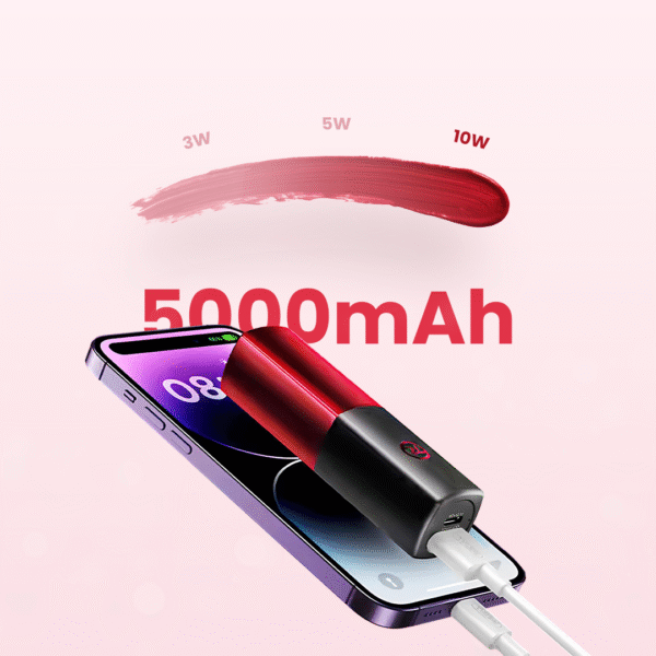 Remax® Lipstick Compact Battery Power Bank – 5000 mAh - Image 3