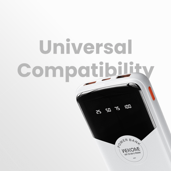 Wekome® Charge Wave 22.5W Super Fast Charging High Capacity Battery Power Bank - 10000 mAh - Image 6