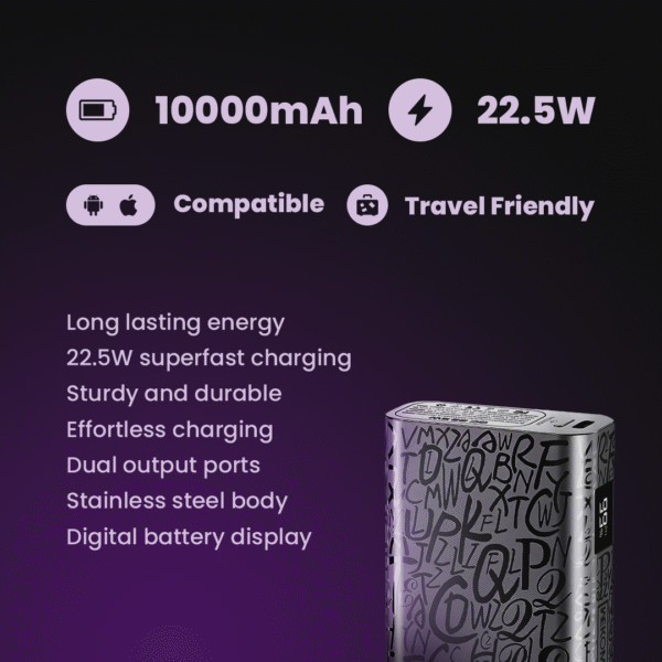 Wekome® ThunderCell Ultra-Durable Stainless Steel Battery Power Bank -10000 mAh - Image 7
